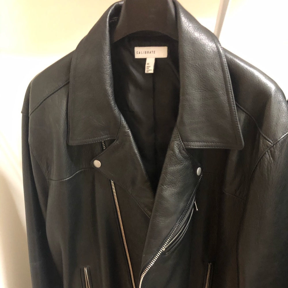 Men’s Calibrate Leather Moto Jacket